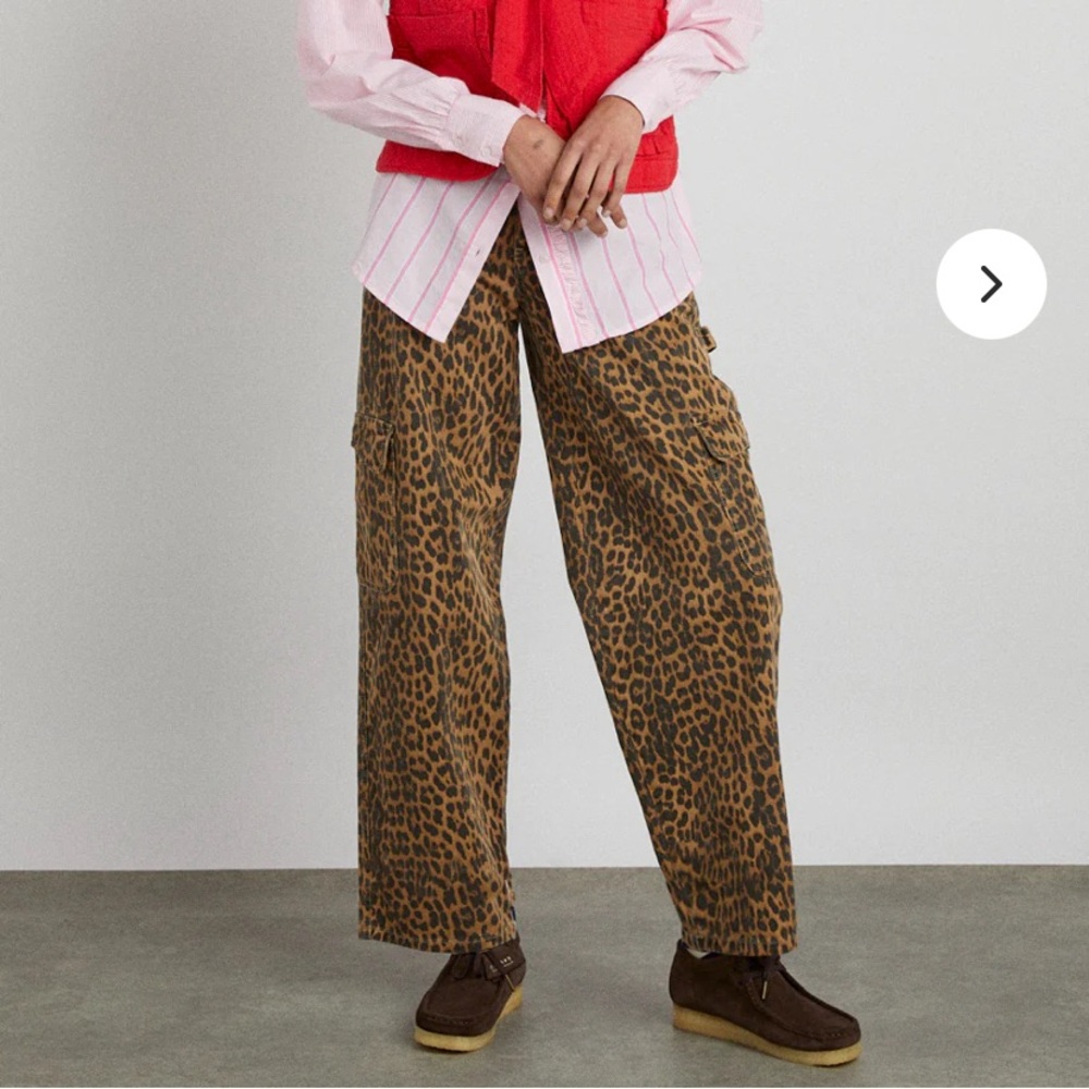 Damson Madder leopard cargo pants US size 10